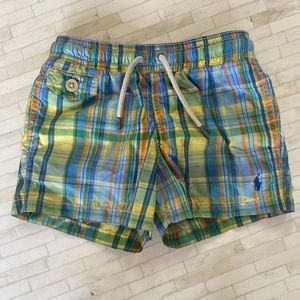 Ralph Lauren swim trunks.